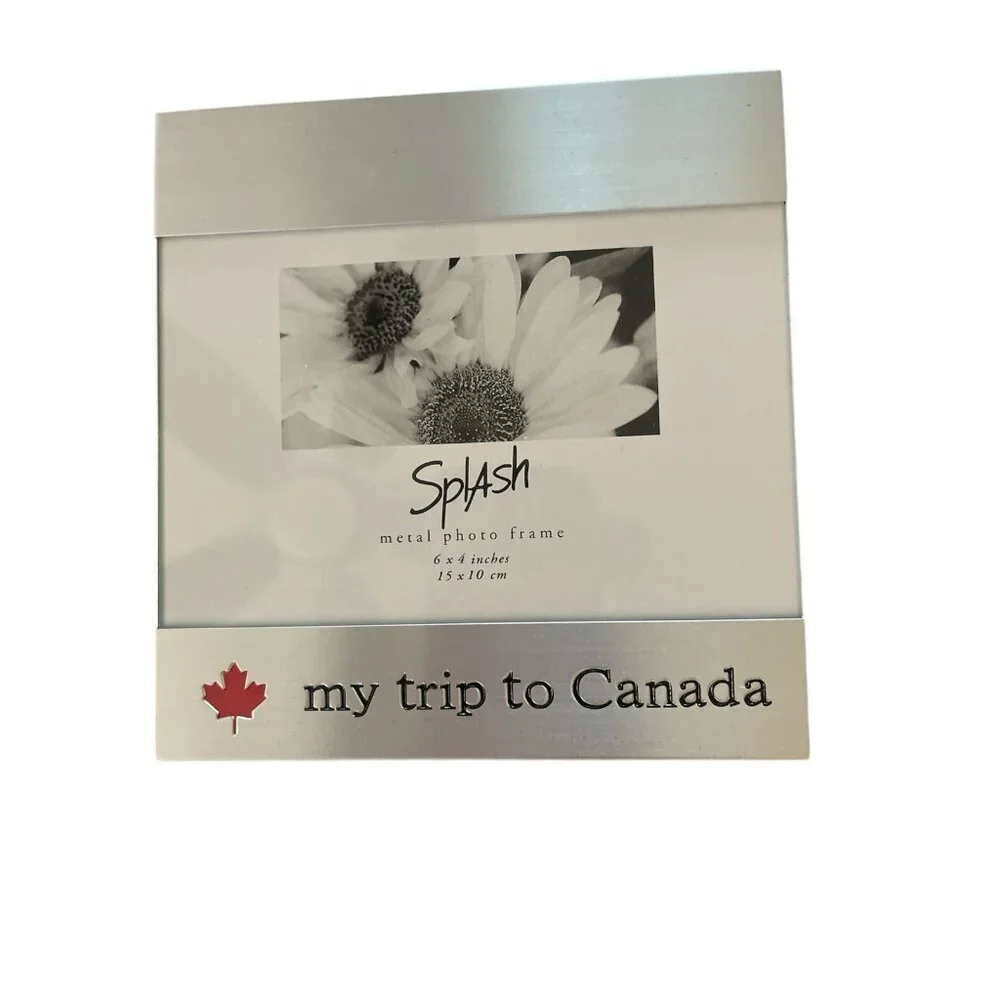 NWT Splash Metal 6X4 My Trip To Canada ‎ Photo Frame